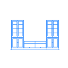 Furniture Entertainment Center Media Center Ikea Havsta Tv Storage Unit Combination Display Cases Vinyl Svg File, Free Vectors File